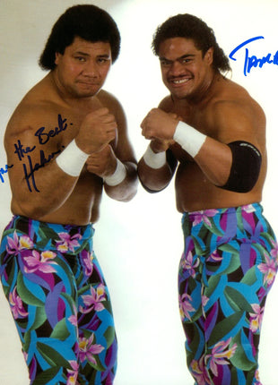 Islanders - Haku & Tonga Kid Tamu dual signed 8x10 Photo