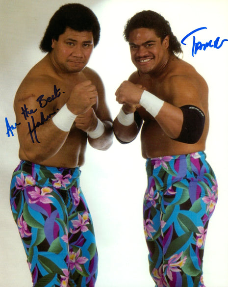 Islanders - Haku & Tonga Kid Tamu dual signed 8x10 Photo