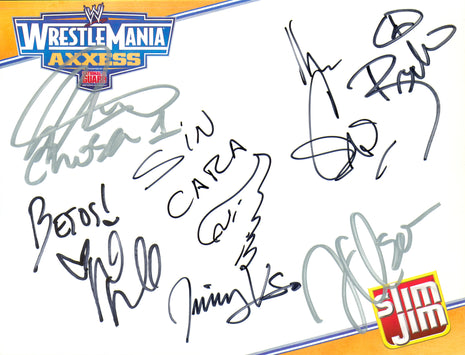 Multi-signed WWE WrestleMania Axxess Placemat