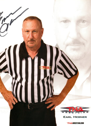 Earl Hebner signed 8x10 Photo