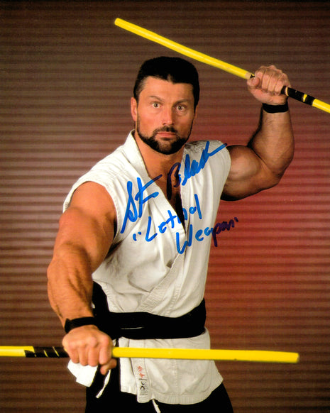 Foto firmada de 8x10 por Steve Blackman