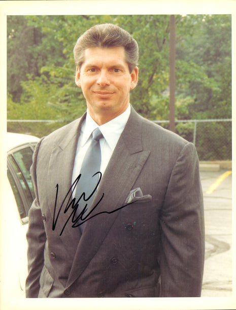 Vince McMahon signed 8x10 Photo