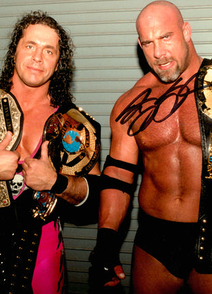 Bret Hart & Bill Goldberg dual signed 8x10 Photo (w/ JSA)