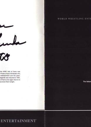 Multi-signed 2004 WWE Hall of Fame Program