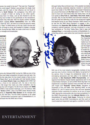 Multi-signed 2004 WWE Hall of Fame Program