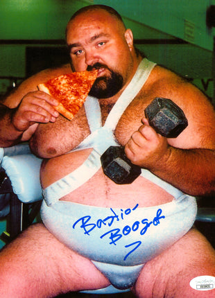 Bastion Booger signed 8x10 Photo (w/ JSA)