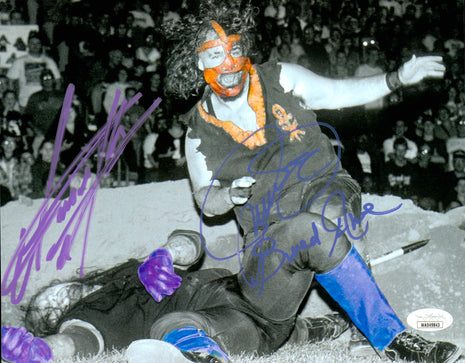 Undertaker & Mankind dual signed 8x10 Photo (w/ JSA)