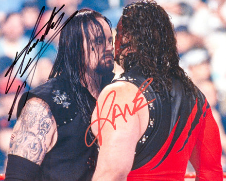 Undertaker & Kane dual signed 8x10 Photo