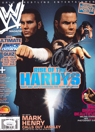 Jeff Hardy signed WWE Magazine July 2007 (w/ JSA)