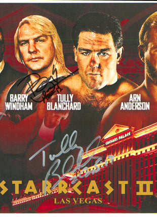 Arn Anderson, Tully Blanchard, Barry Windham & JJ Dillon quad signed 8x10 Photo