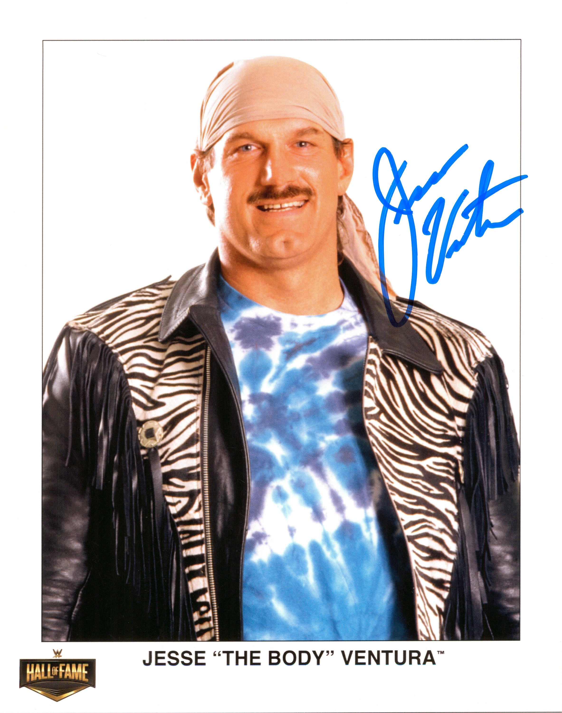 Jesse Ventura signed 8x10 Photo – Signed By Superstars