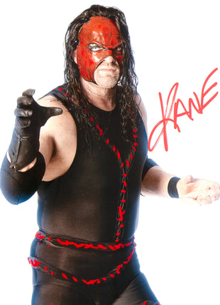 Kane Autograph Kane signed 8x10 Photo – Signed By Superstars