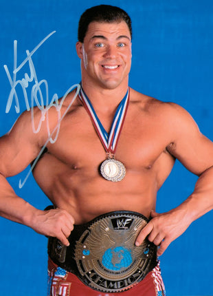 Fotografía firmada de 8x10 por Kurt Angle