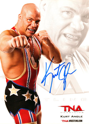 Kurt Angle signed 8x10 Photo