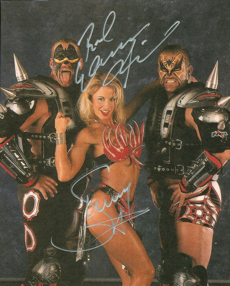 Roadwarrior Animal & Sunny dual signed 8x10 Photo