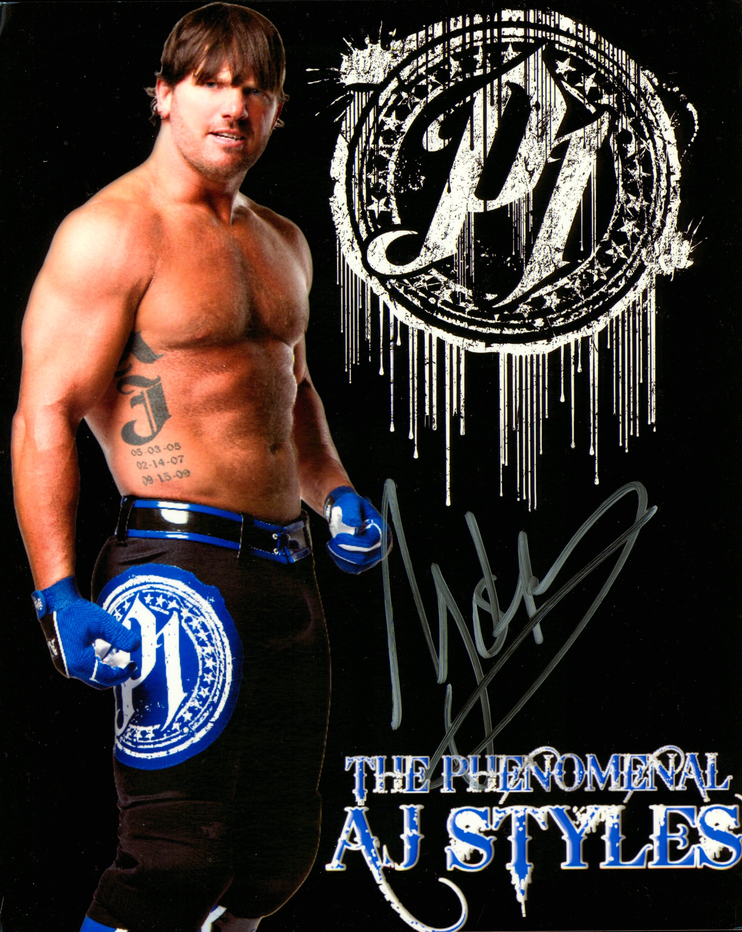 Aj purchases styles signed 8x10