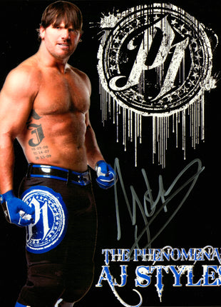 AJ Styles signed 8x10 Photo