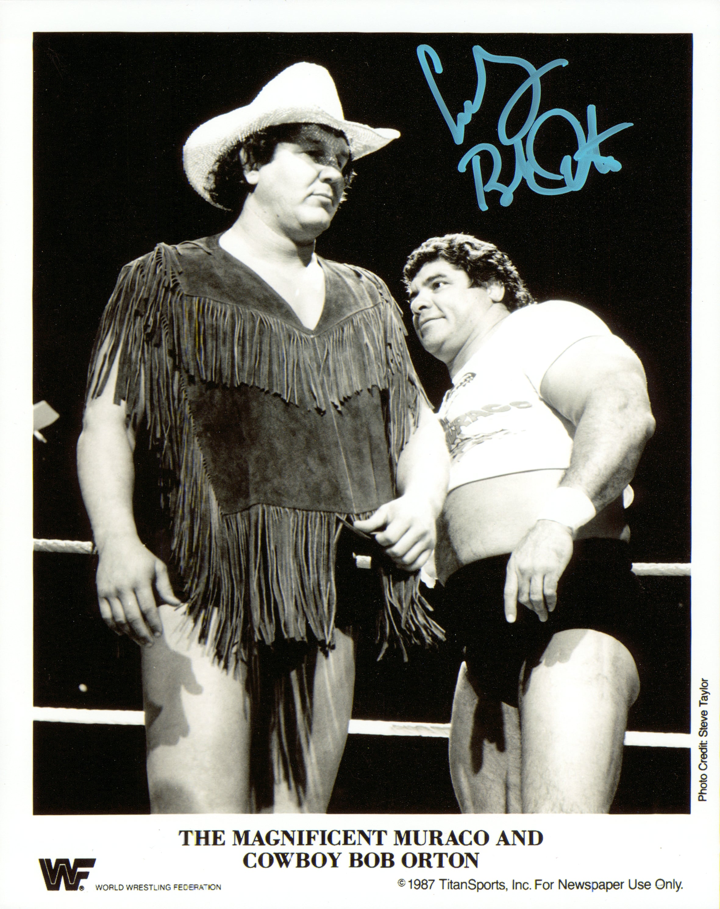 Bob Orton signed 8x10 Photo Signed By Superstars