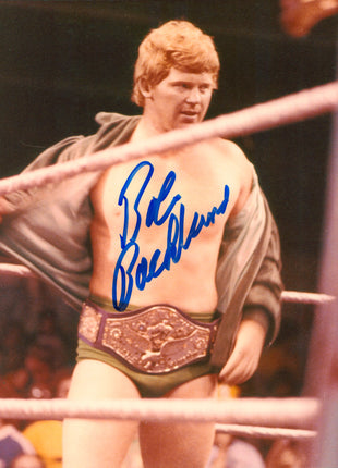 Fotografía firmada de 8x10 por Bob Backlund