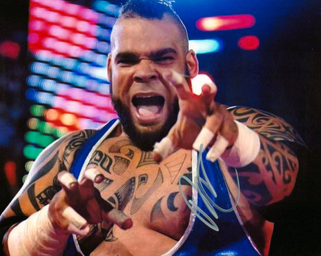Fotografía firmada de 8x10 por Brodus Clay