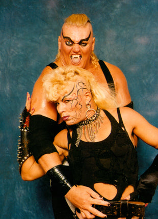 Gangrel & Luna Vachon dual signed 4x6 Photo (Signed on Back)