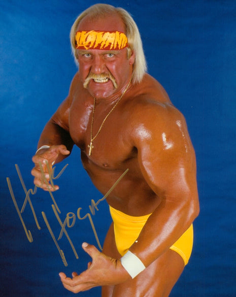 Foto firmada de 8x10 por Hulk Hogan