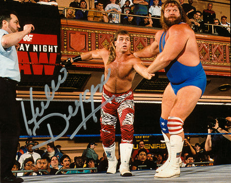 Foto firmada de 8x10 por Hacksaw Jim Duggan