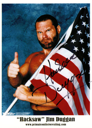 Hacksaw Jim Duggan signed 8x10 Photo
