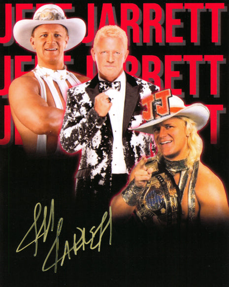 Jeff Jarrett firmó una foto de 8x10