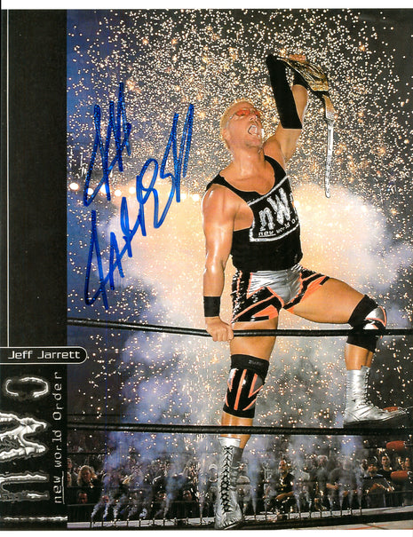 Jeff Jarrett firmó una foto de 8x10