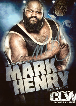 Mark Henry signed 8x10 Photo