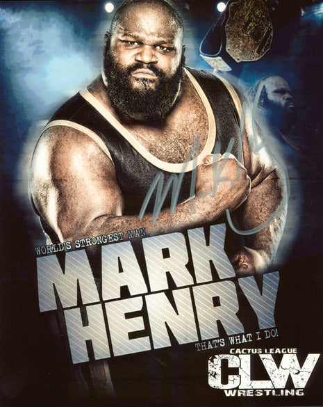 Mark Henry signed 8x10 Photo