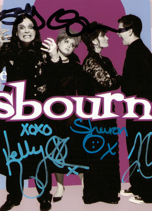 Osbournes - Ozzy, Sharon, Jack & Kelly multi signed 8x10 Photo (w/ PSA)