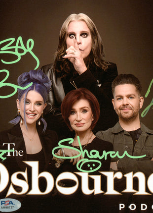 Osbournes - Ozzy, Sharon, Jack & Kelly multi signed 8x10 Photo (w/ PSA)