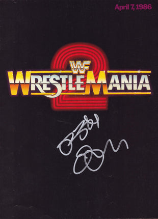 Ozzy Osbourne signed WWF Wrestlemania 2 Event Program (w/ PSA)