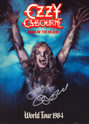 Ozzy Osbourne signed 1984 World Tour Event Program (w/ PSA)