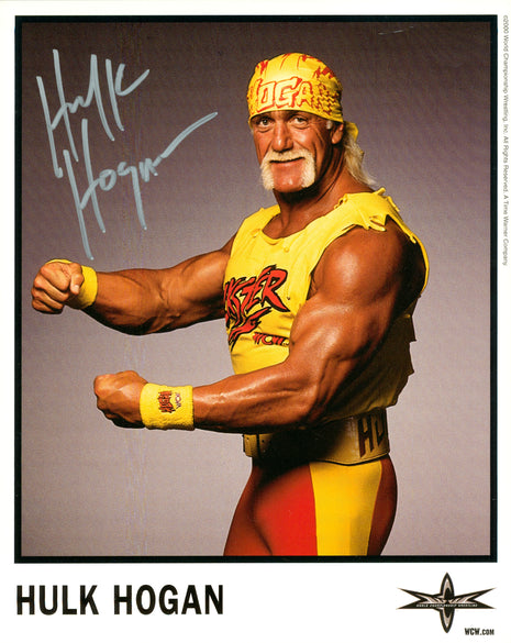 Foto firmada de 8x10 por Hulk Hogan