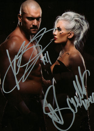 Karrion Kross & Scarlett dual signed 8x10 Photo