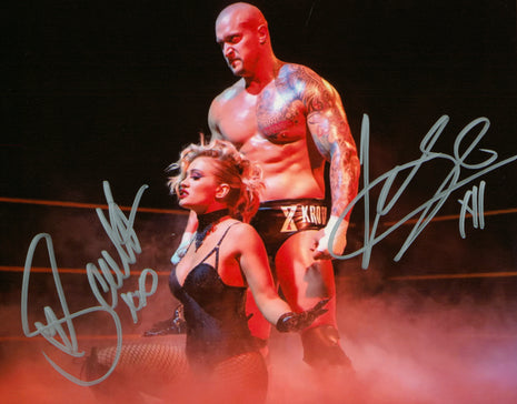 Karrion Kross & Scarlett dual signed 8x10 Photo