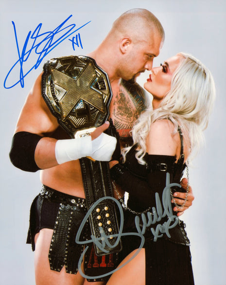 Karrion Kross & Scarlett dual signed 8x10 Photo