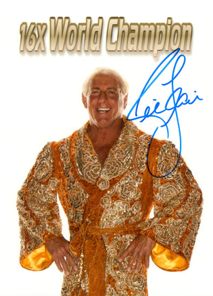 Foto firmada de 8x10 por Ric Flair