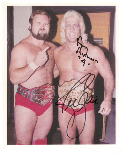 Ric Flair & Arn Anderson dual signed 8x10 Photo