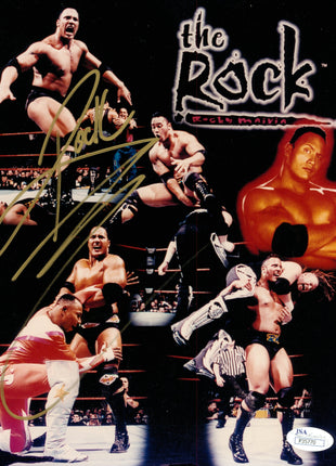 The Rock signed 8x10 Photo (w/ JSA)