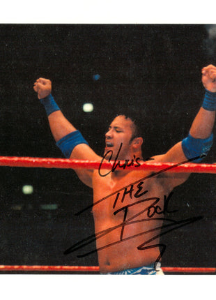 The Rock signed 8x10 Photo (w/ JSA)