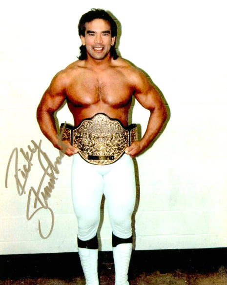Foto firmada de Ricky Steamboat de 8x10
