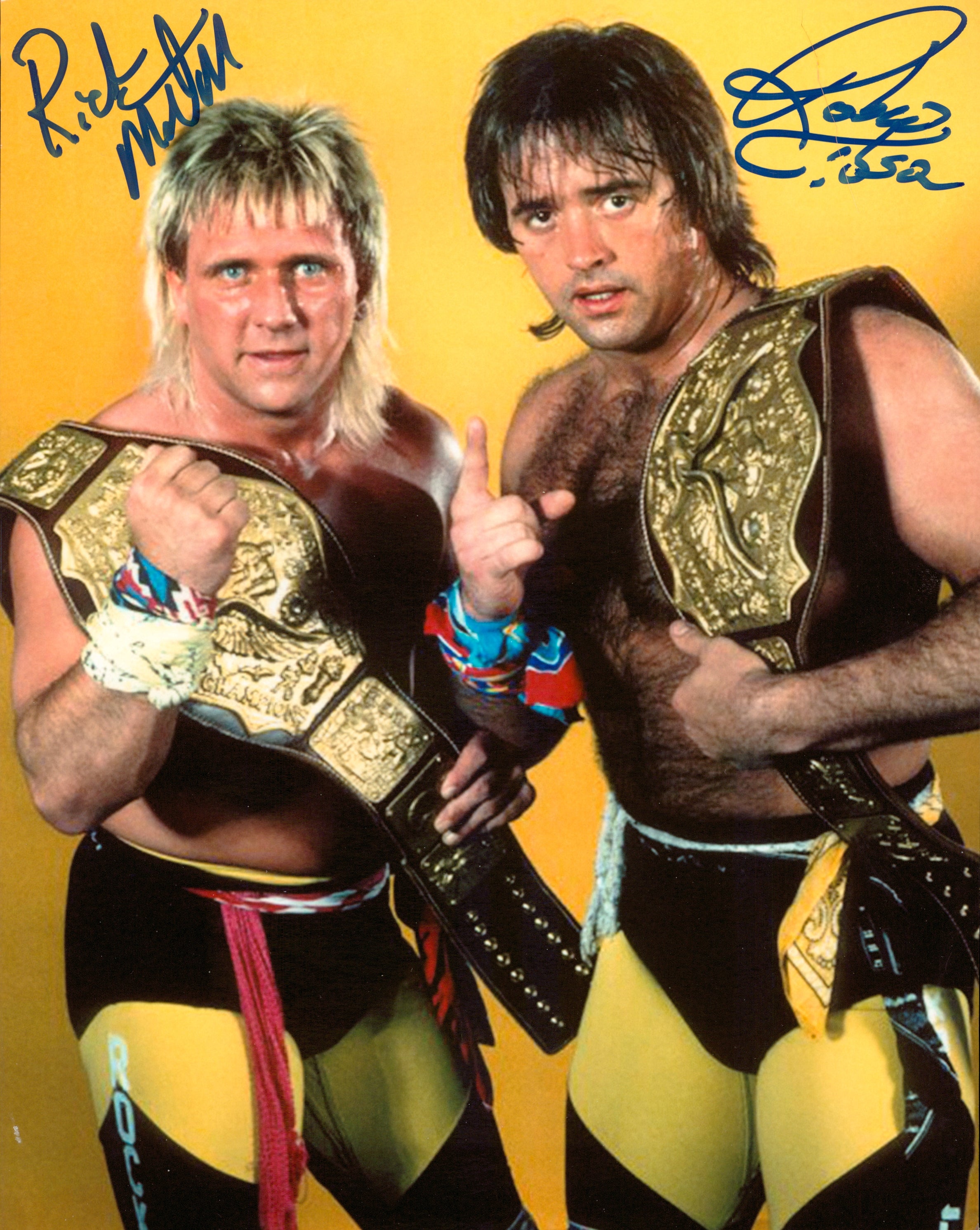 Rock & Roll Express - Ricky Morton & Robert Gibson dual signed 8x10 Ph ...