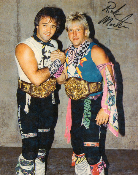 Foto firmada de 8x10 de Ricky Morton