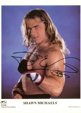Foto firmada de 8x10 por Shawn Michaels