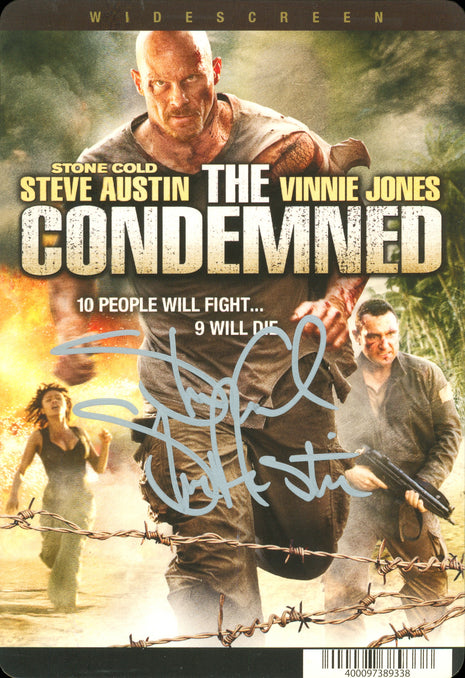 Stone Cold Steve Austin signed 5x7 DVD Insert