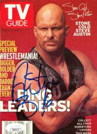 Stone Cold Steve Austin signed TV Guide Cover (w/ JSA)